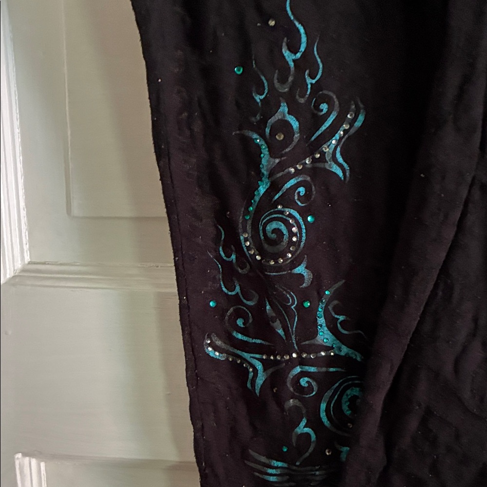 Harley-Davidson Black Blouse with Blue Detailing - Picture 4 of 5